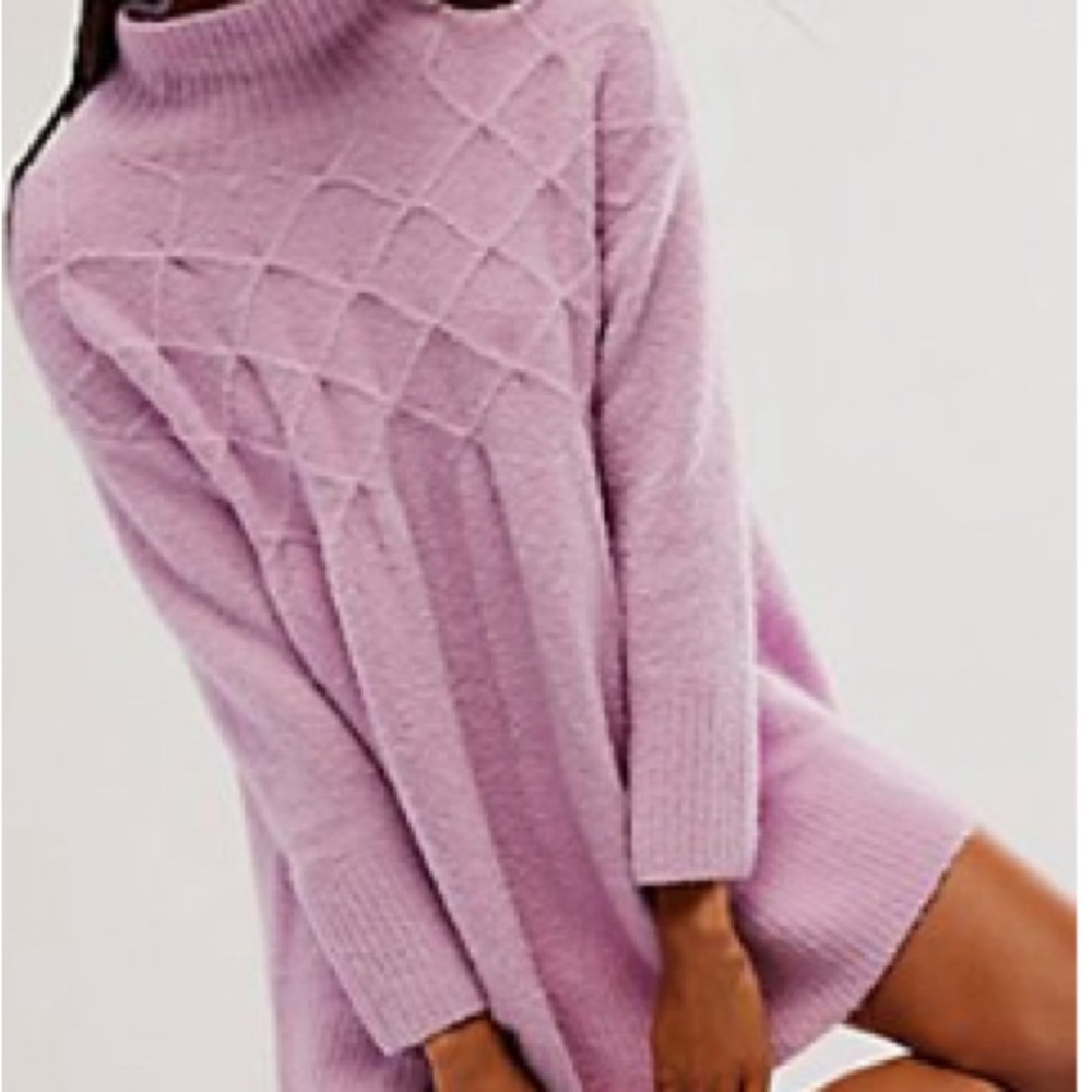 Cozy Free People Mini Dress Wool Blend